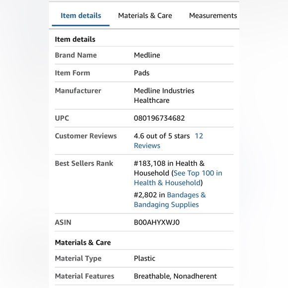 NWT MEDLINE CURAD PLASTIC ADHESIVE BANDAGES 3/8" x 1.5", BOX OF 100 - Picture 3 of 4